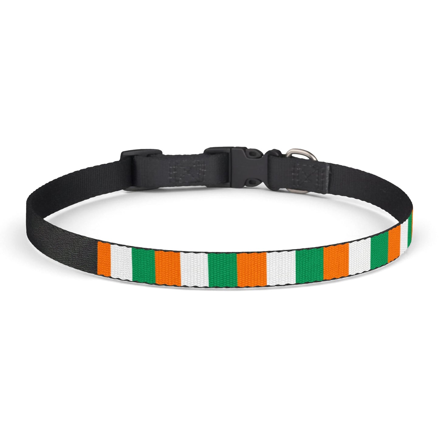 Ivory Coast Soccer Dog Collar — Ivorian Flag Grid Clip-On Pet Collar, Fan Gear