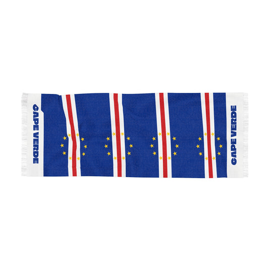 Cape Verde Soccer Scarf - Cape Verde Football Supporter Scarf with Flag (2026)