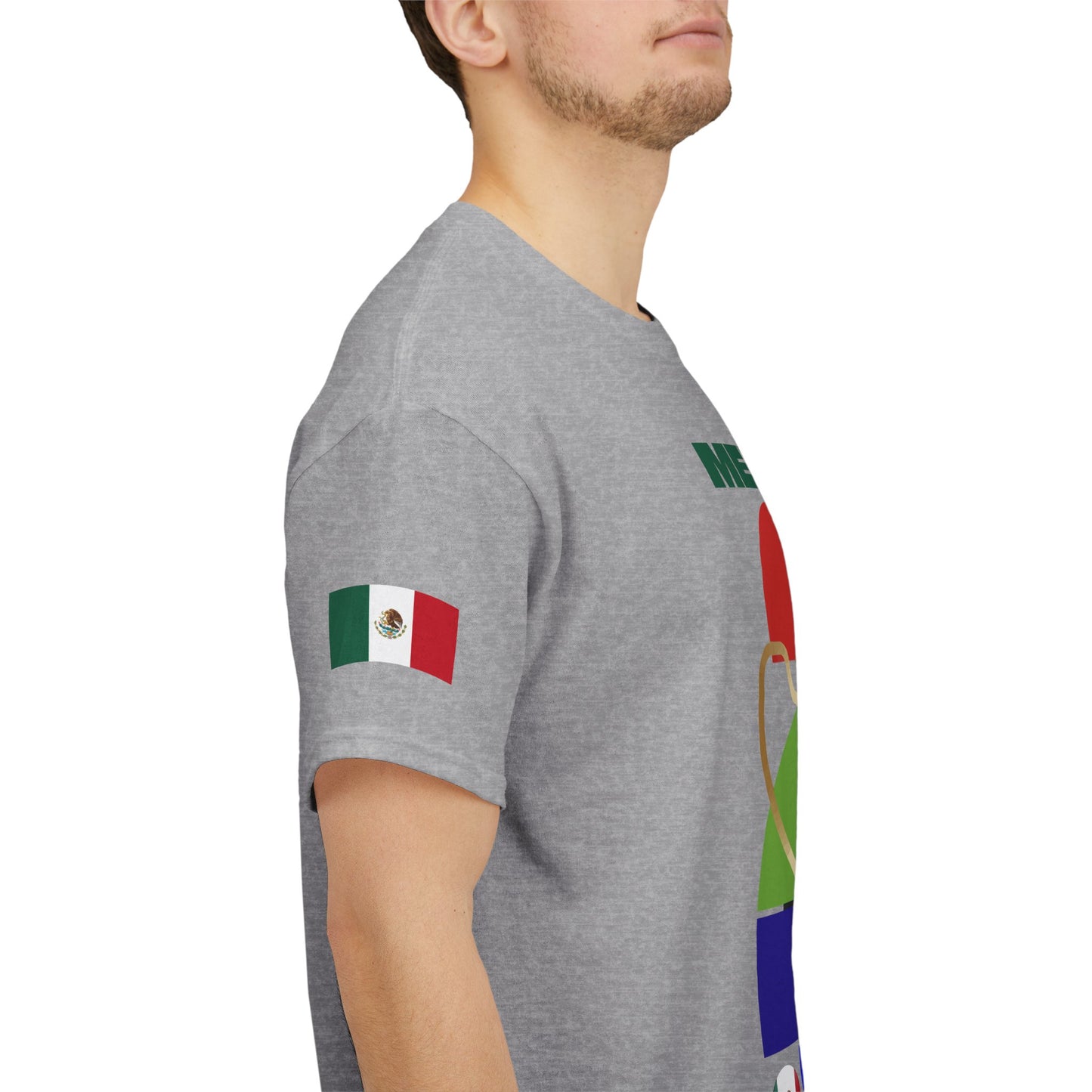 Mexico Football T-Shirt - Unisex Mexico Soccer Fan Tee with Flag (2026)