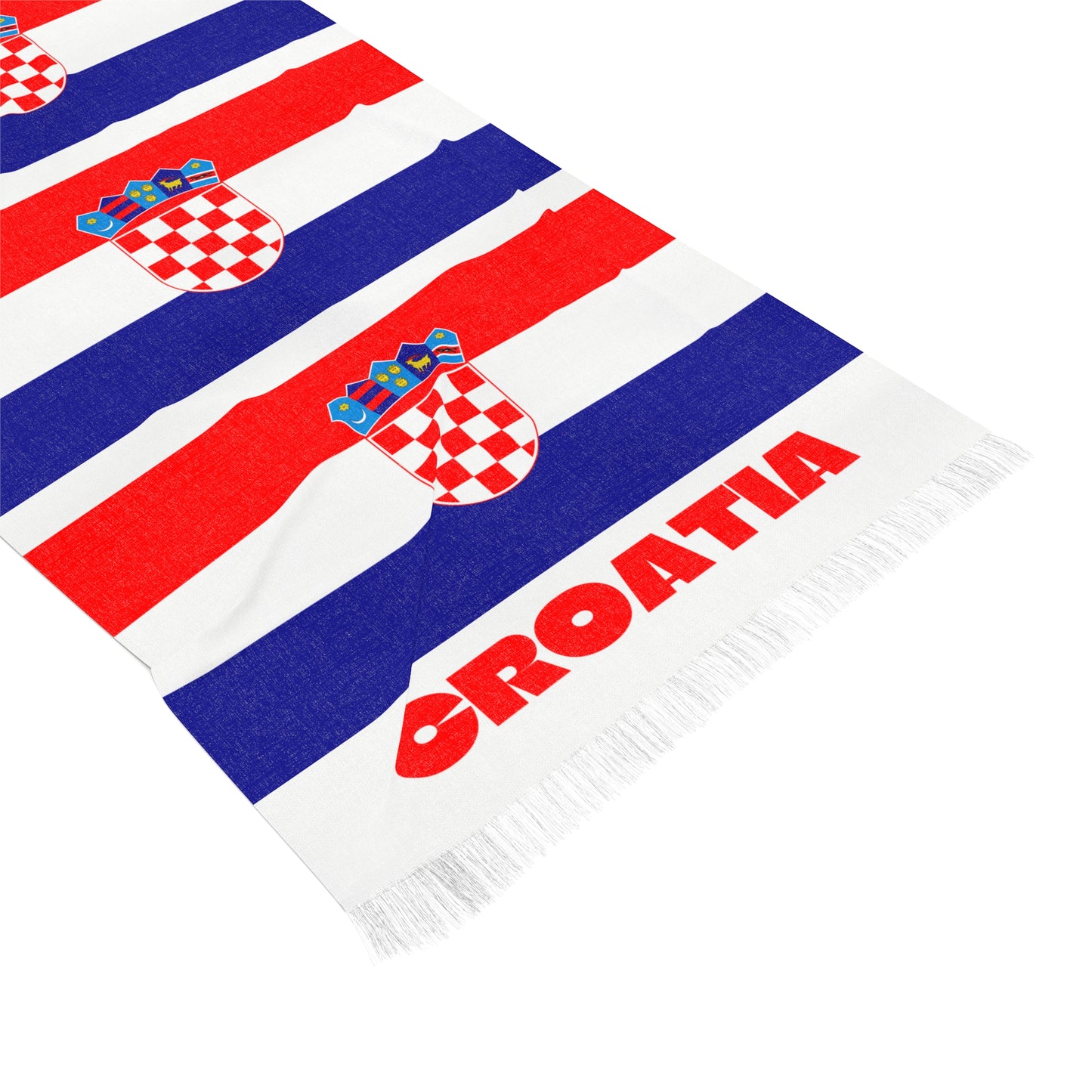 Croatia Soccer Scarf - Croatia Football Supporter Scarf with Flag (2026)