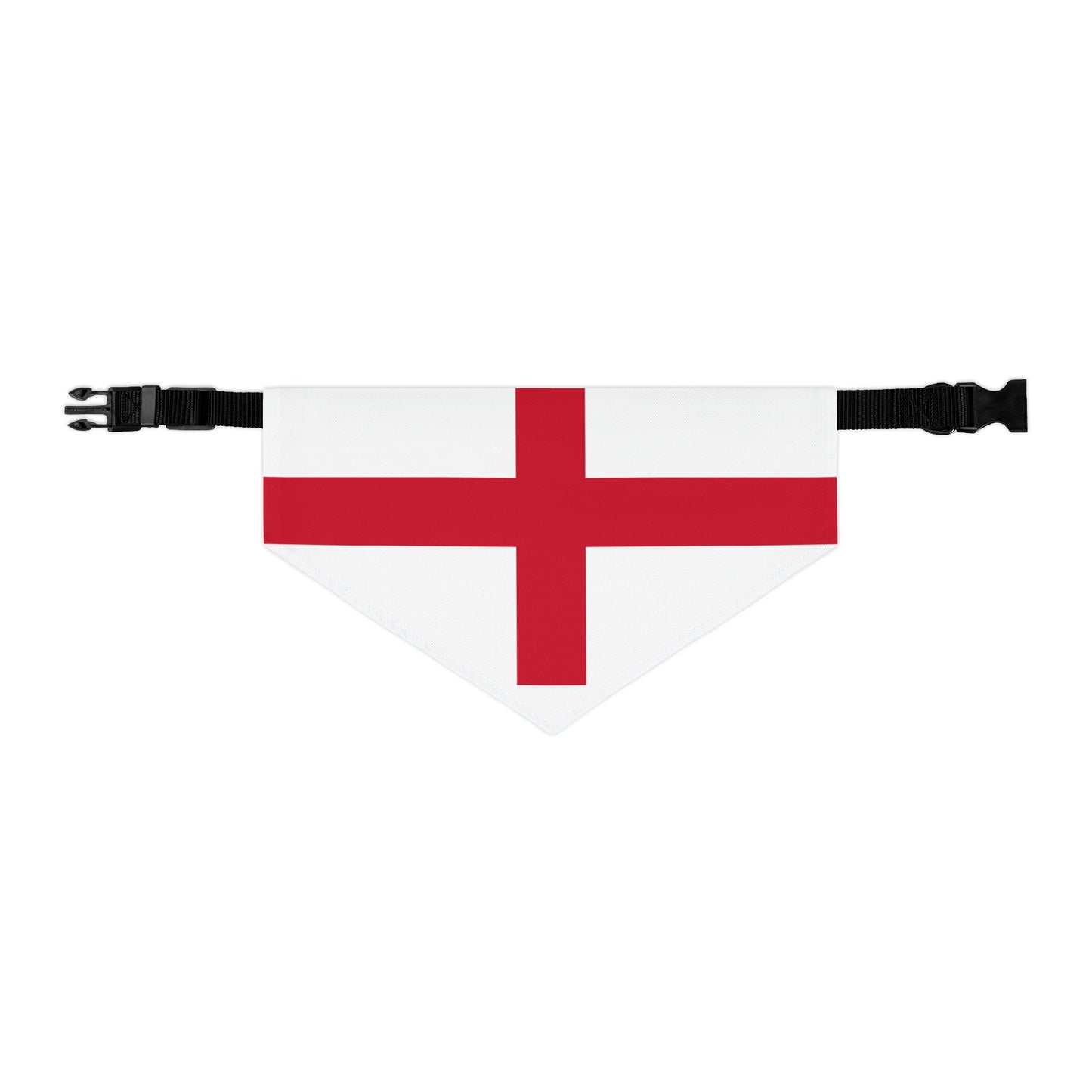 England Soccer Dog Bandana — English Flag Snap-On Pet Bandana, Fan Gear