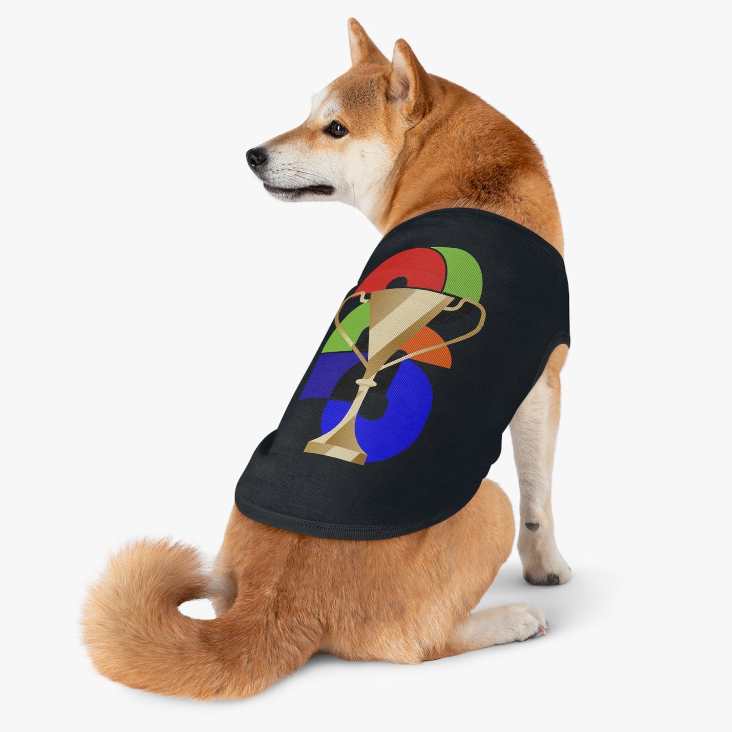 Soccer Dog Tank Top - Football Pet Tee with 2026 Trophy for Game Day & Watch Parties