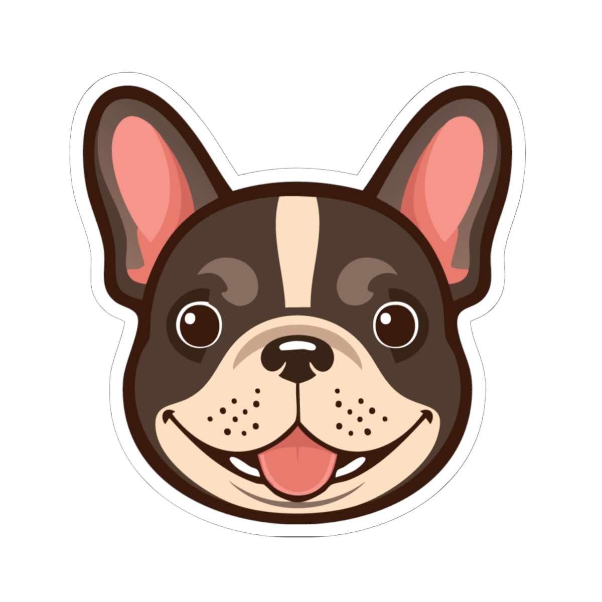 Cute French Bulldog Kiss-Cut Stickers for Dog Lovers, Laptop Decor, Journaling, Gift for Pet Owners, Frenchie Accessories