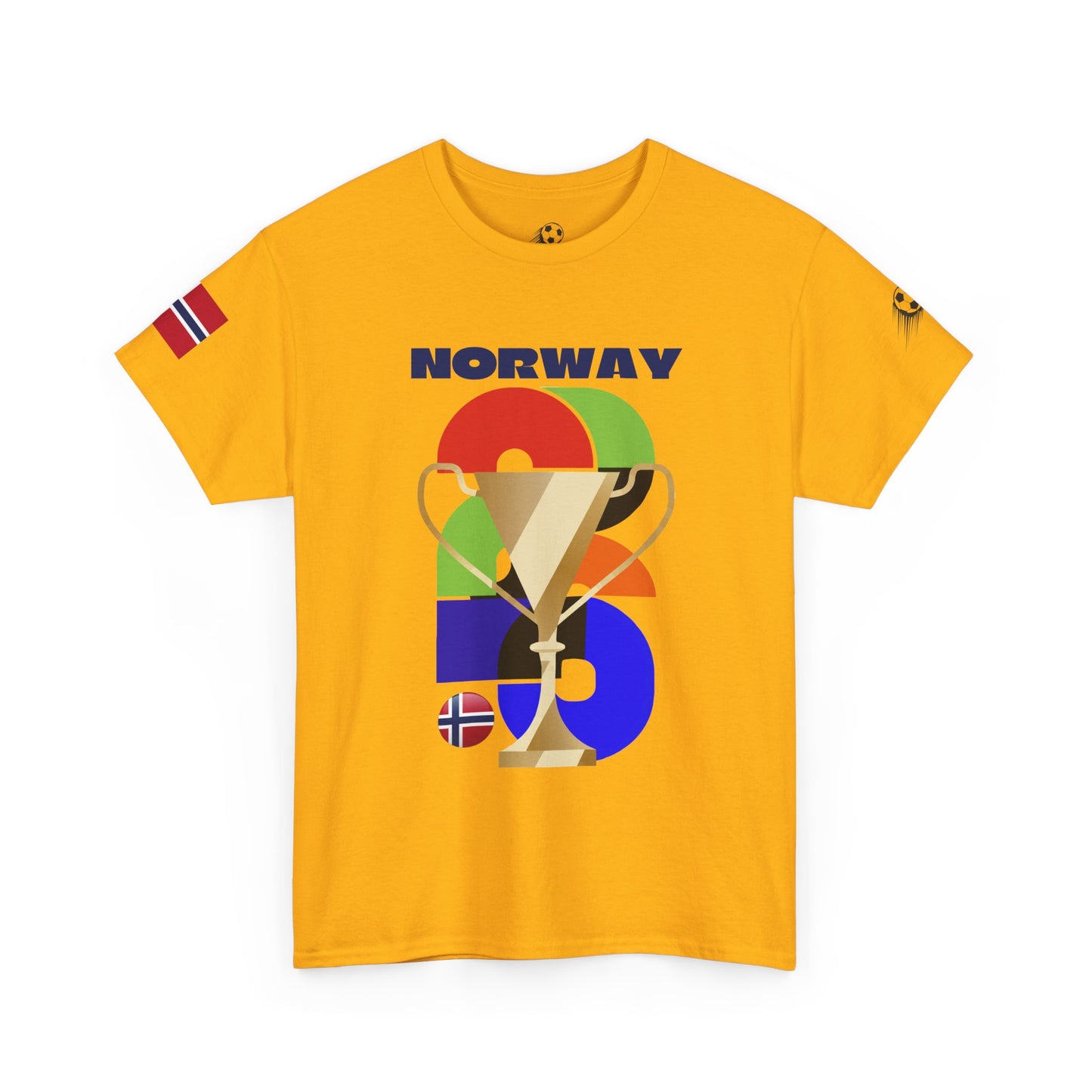 Norway Football T-Shirt - Unisex Norway Soccer Fan Tee with Flag (2026)