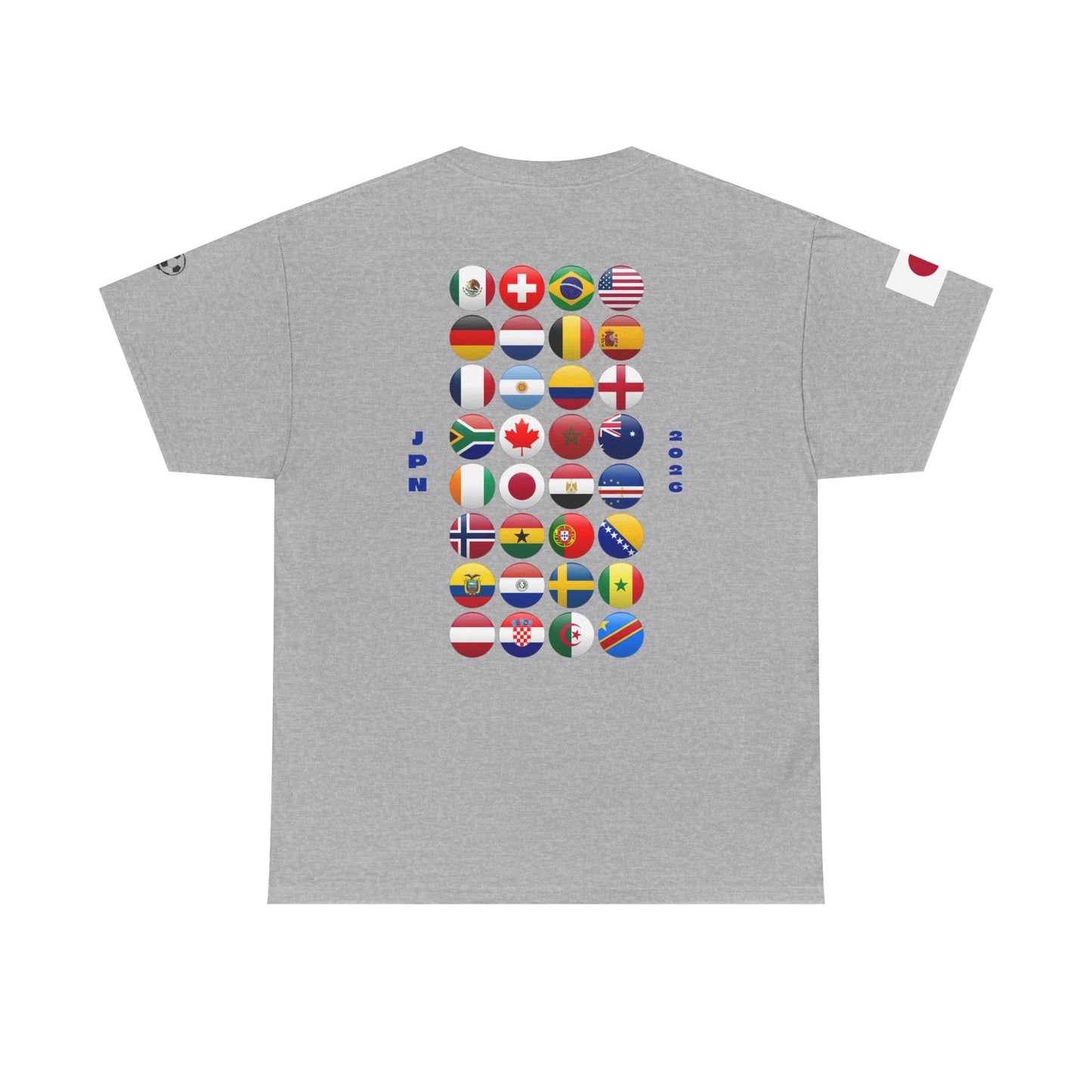 Japan Football T-Shirt - Unisex Japan Soccer Fan Tee with Flag (2026)