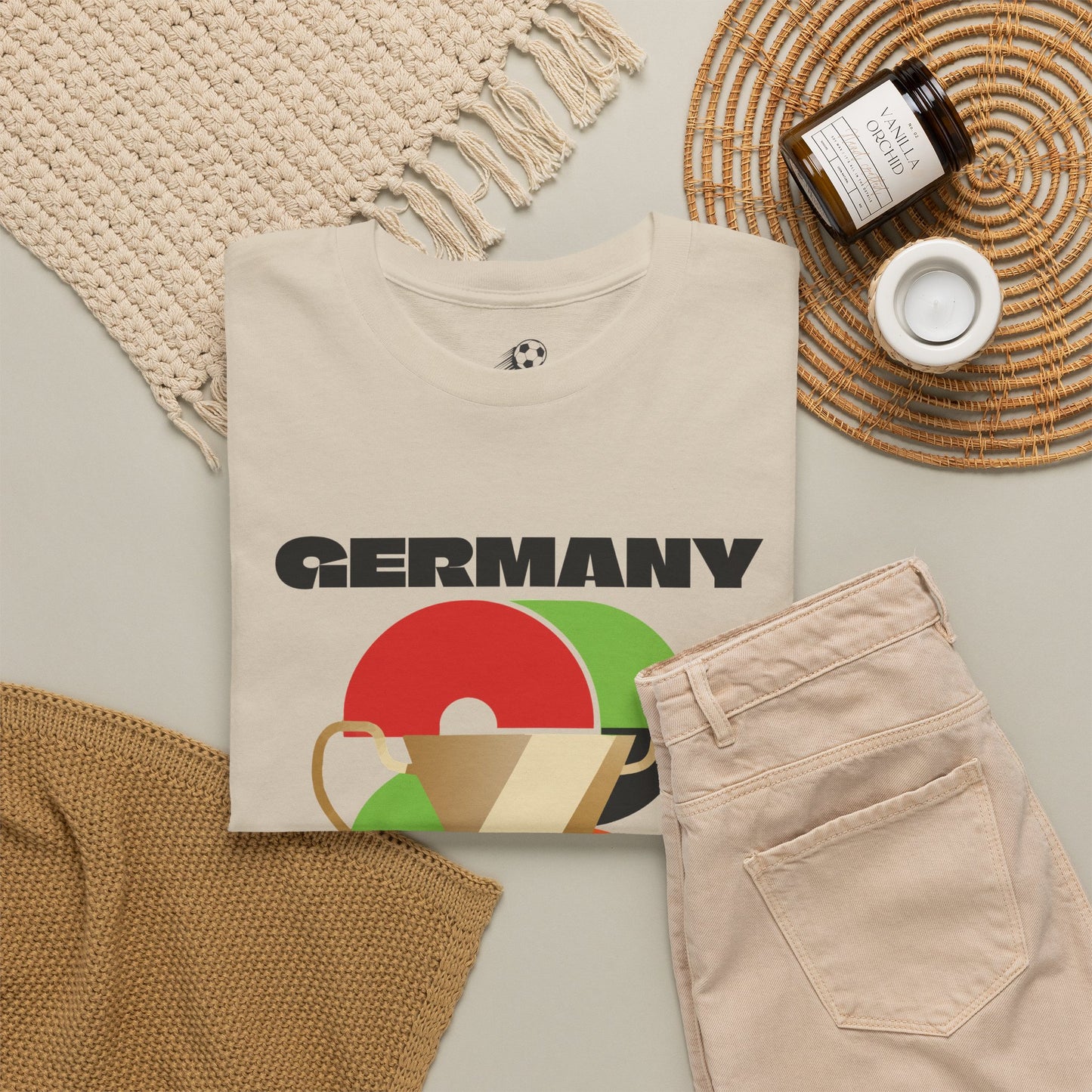 Germany Football T-Shirt - Unisex Germany Soccer Fan Tee with Flag (2026)