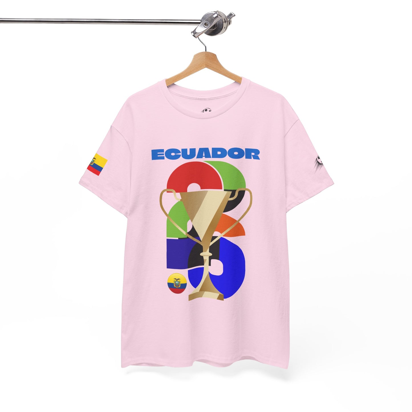 Ecuador Football T-Shirt - Unisex Ecuador Soccer Fan Tee with Flag (2026)