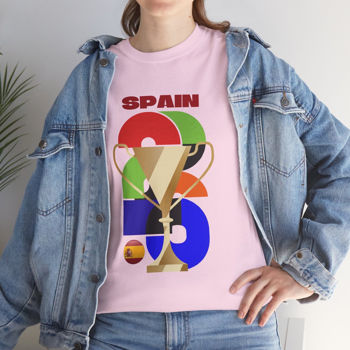 Spain Football T-Shirt - Unisex Spain Soccer Fan Tee with Flag (2026)