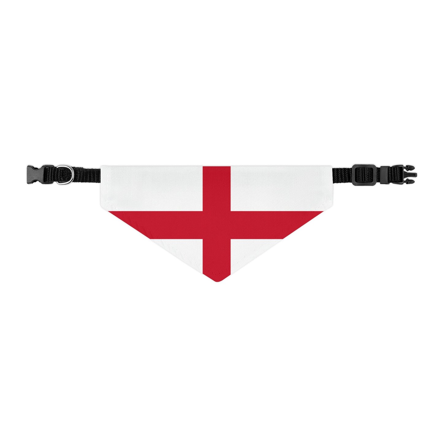 England Soccer Dog Bandana — English Flag Snap-On Pet Bandana, Fan Gear