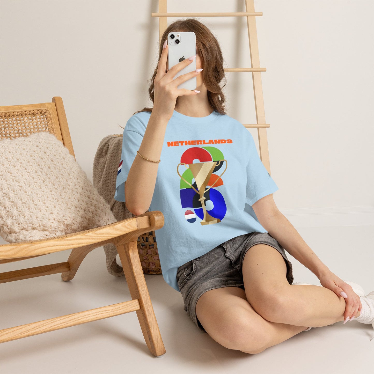 Netherlands Football T-Shirt - Unisex Netherlands Soccer Fan Tee with Flag (2026)