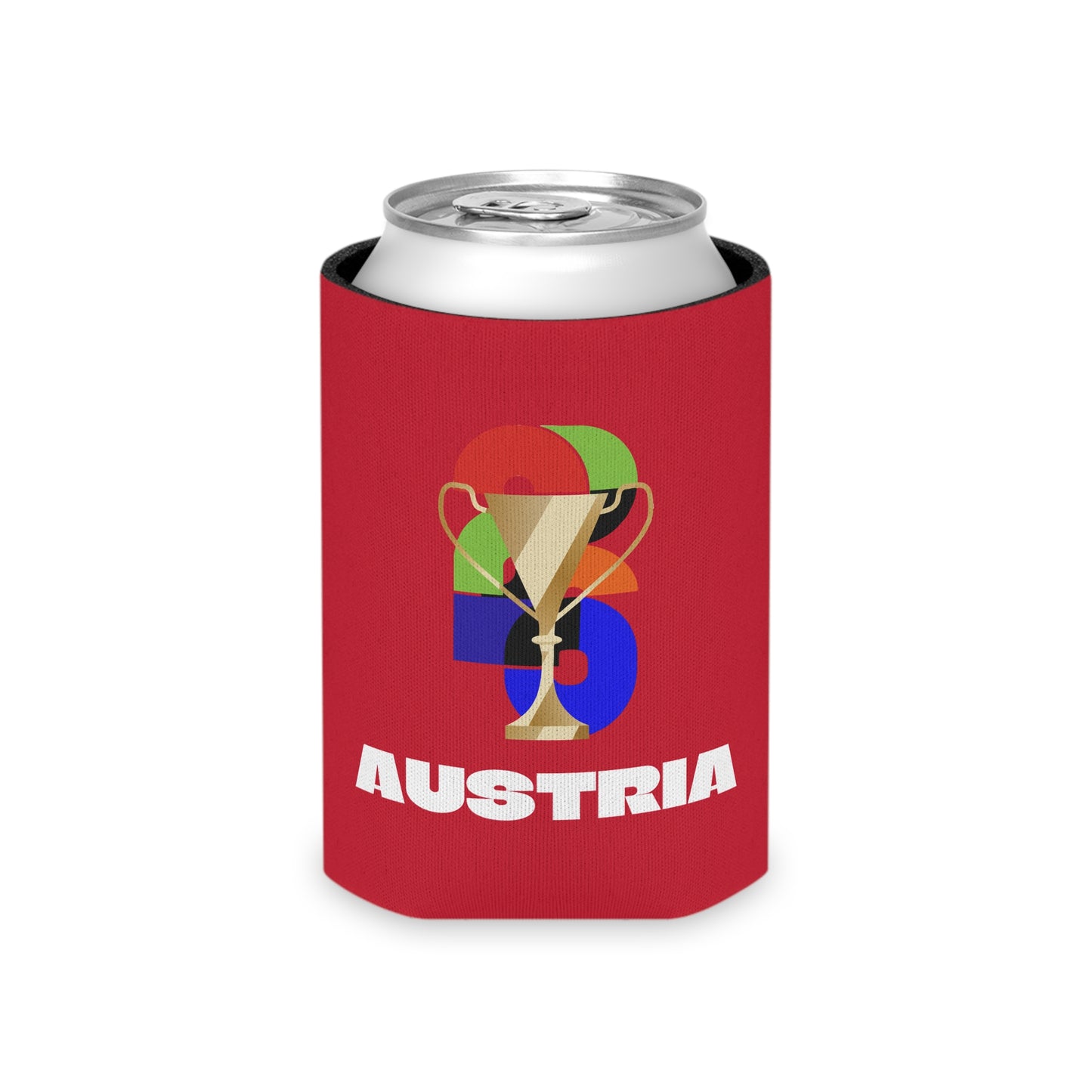 Austria Soccer Can Cooler - Austria Football Fan Koozie for Game Day (2026)