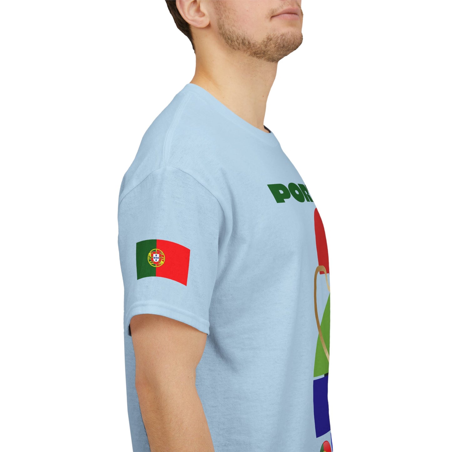 Portugal Football T-Shirt - Unisex Portugal Soccer Fan Tee with Flag (2026)