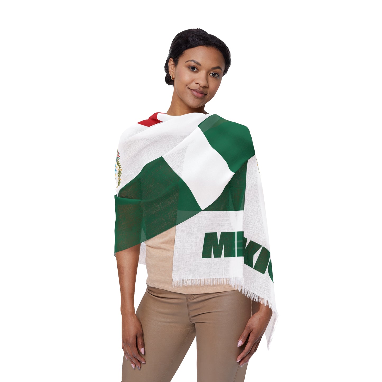 Mexico Soccer Scarf - Mexican Football Supporter Scarf with Flag (2026)