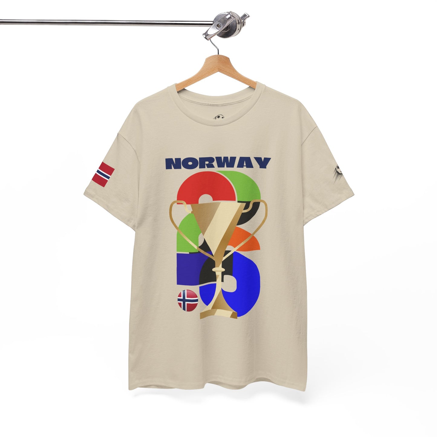 Norway Football T-Shirt - Unisex Norway Soccer Fan Tee with Flag (2026)