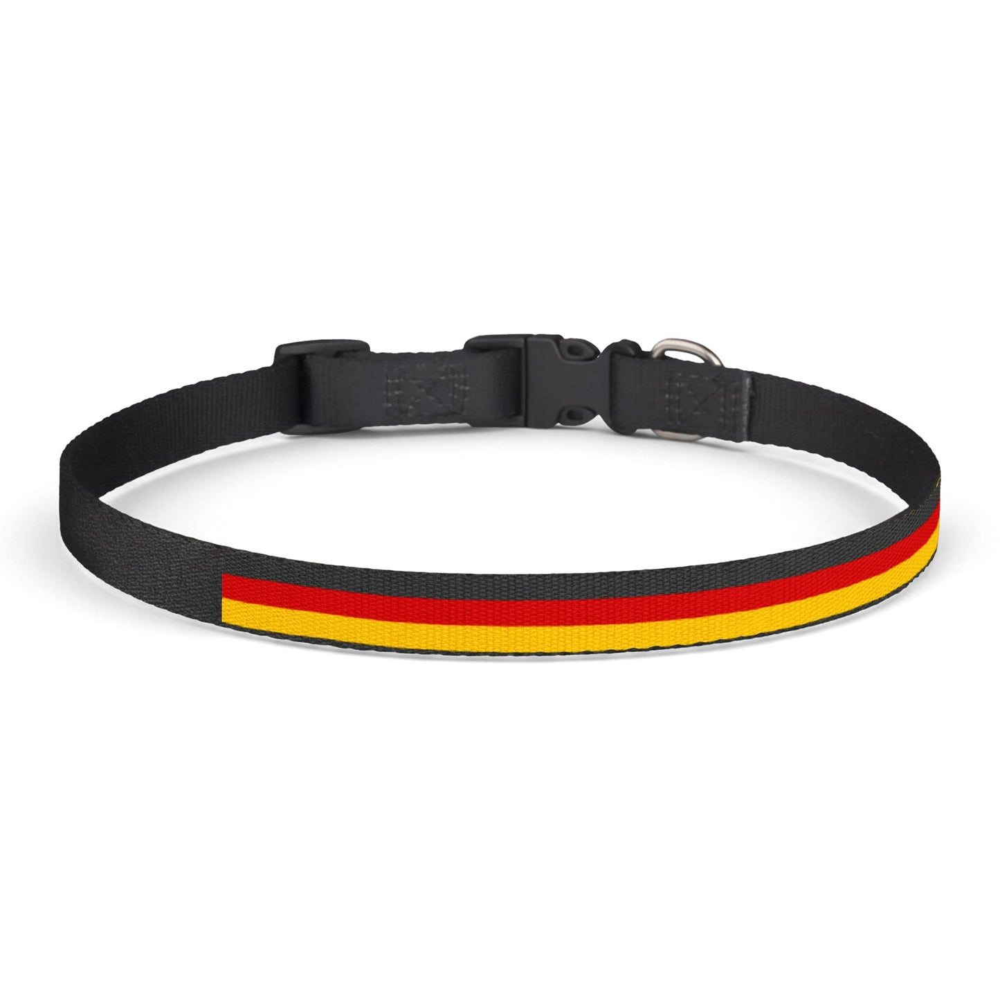 Germany Soccer Dog Collar — German Flag Grid Clip-On Pet Collar, Fan Gear