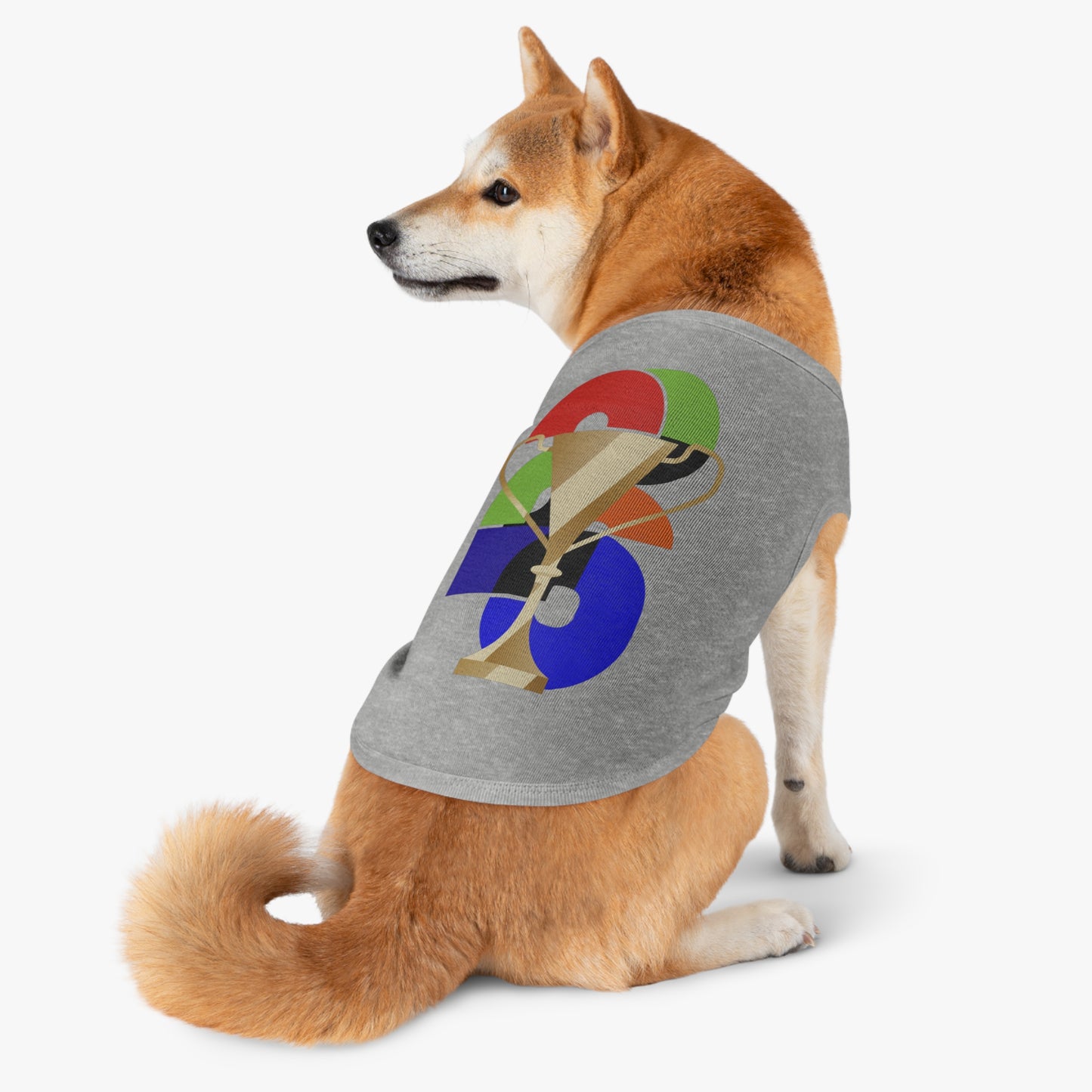 Soccer Dog Tank Top - Football Pet Tee with 2026 Trophy for Game Day & Watch Parties