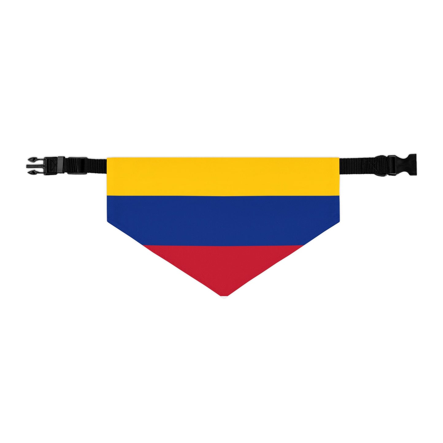 Colombia Soccer Dog Bandana — Colombian Flag Snap-On Pet Bandana, Fan Gear