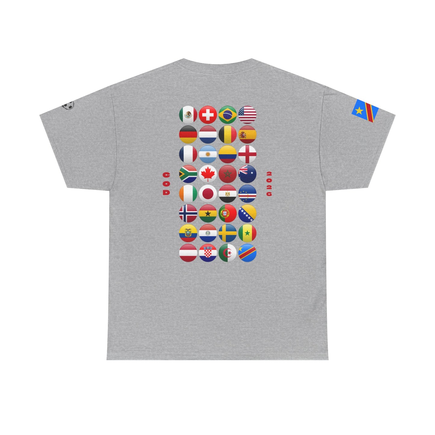 DR Congo Football T-Shirt - Unisex DR Congo Soccer Fan Tee with Flag (2026)