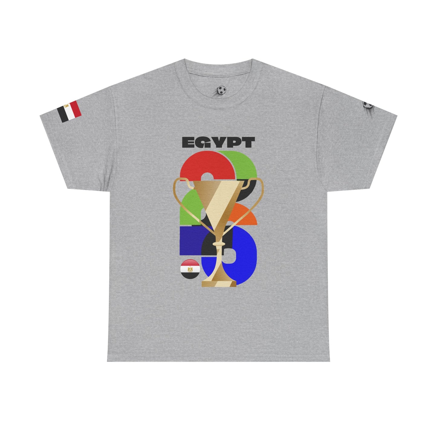 Egypt Football T-Shirt - Unisex Egypt Soccer Fan Tee with Flag (2026)