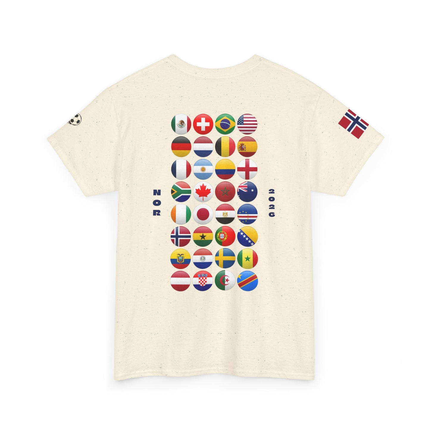 Norway Football T-Shirt - Unisex Norway Soccer Fan Tee with Flag (2026)