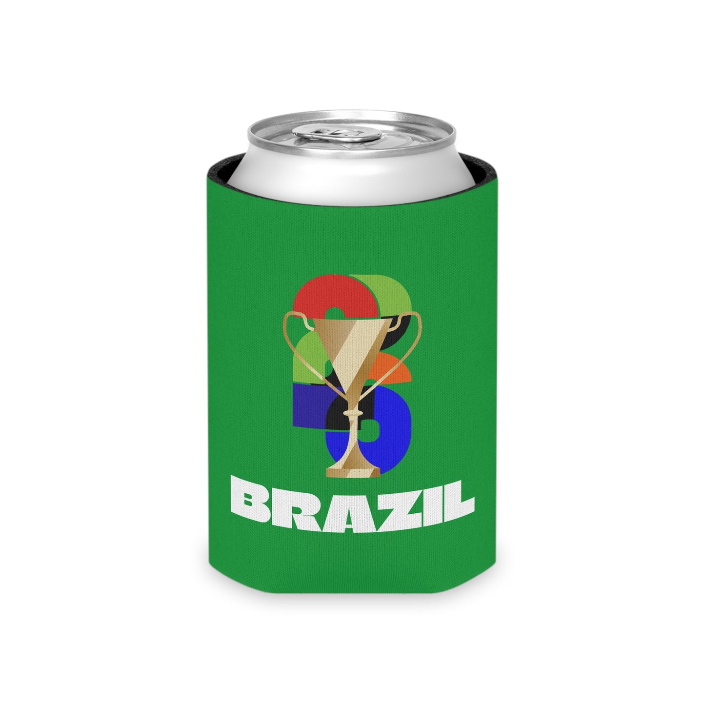 Brazil Soccer Can Cooler - Brazil Football Fan Koozie for Game Day (2026)