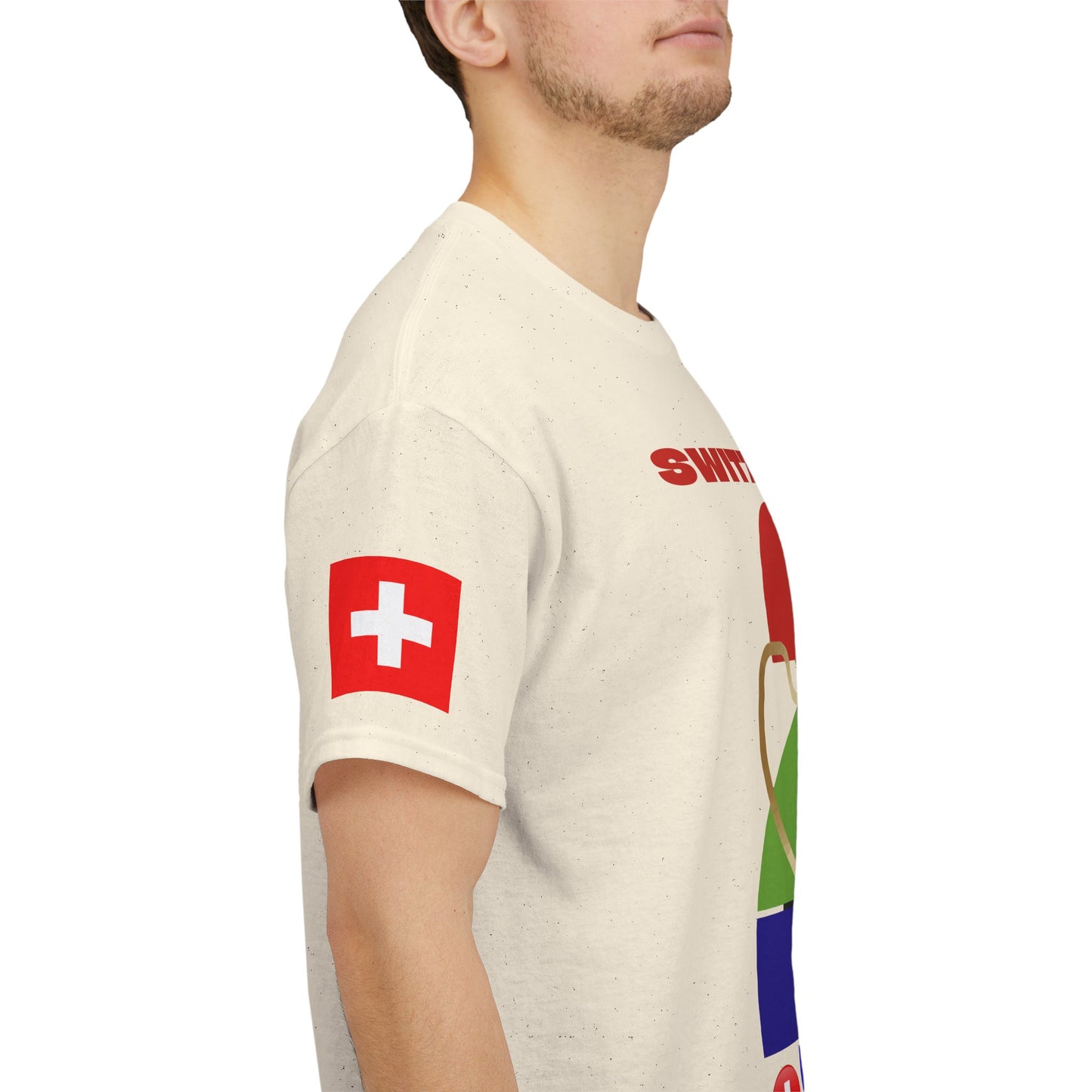 Switzerland Football T-Shirt - Unisex Switzerland Soccer Fan Tee with Flag (2026)