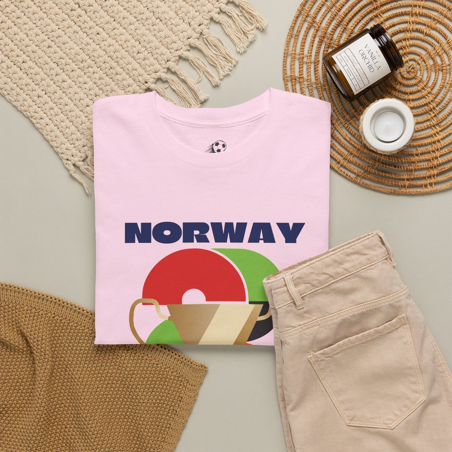 Norway Football T-Shirt - Unisex Norway Soccer Fan Tee with Flag (2026)