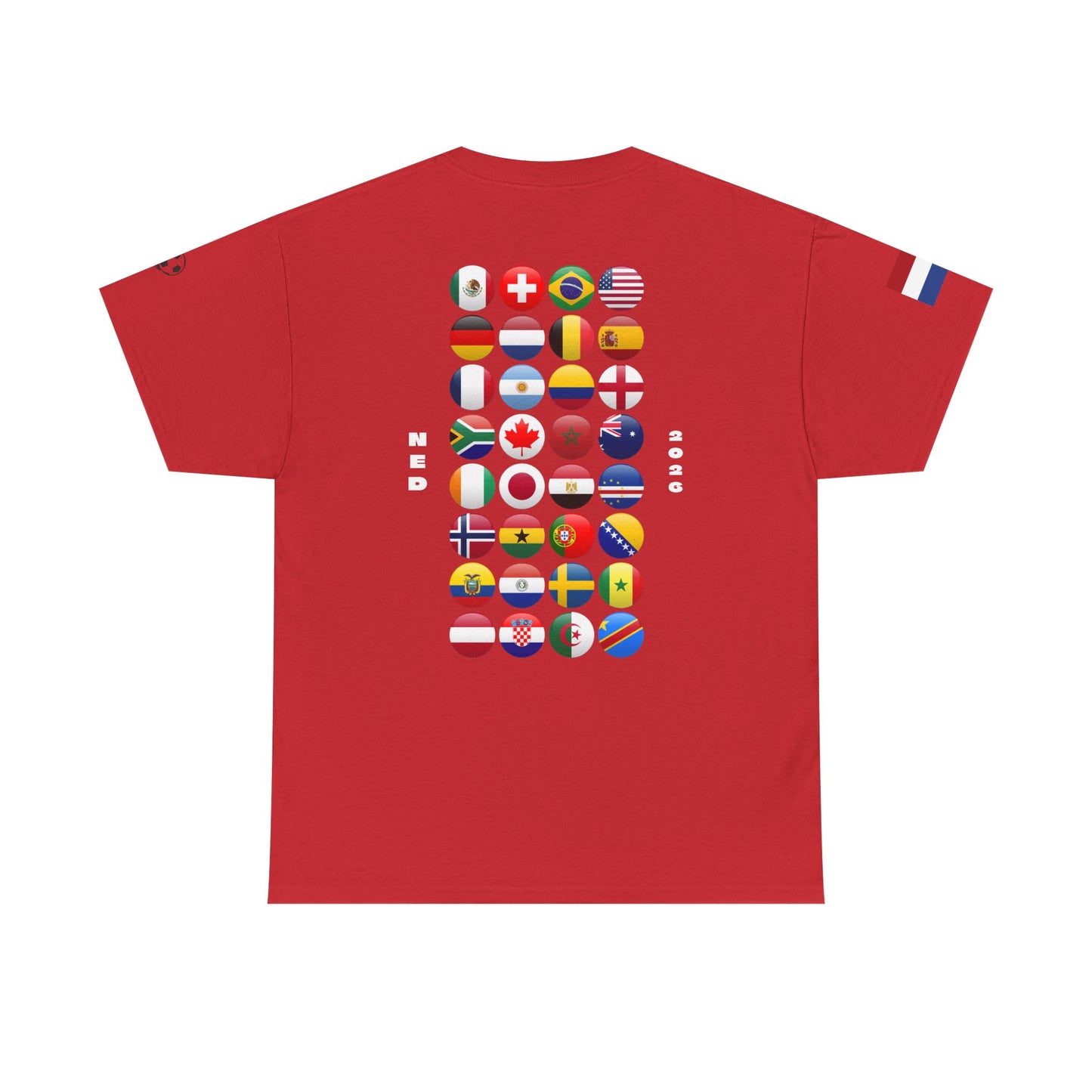 Netherlands Football T-Shirt - Unisex Netherlands Soccer Fan Tee with Flag (2026)
