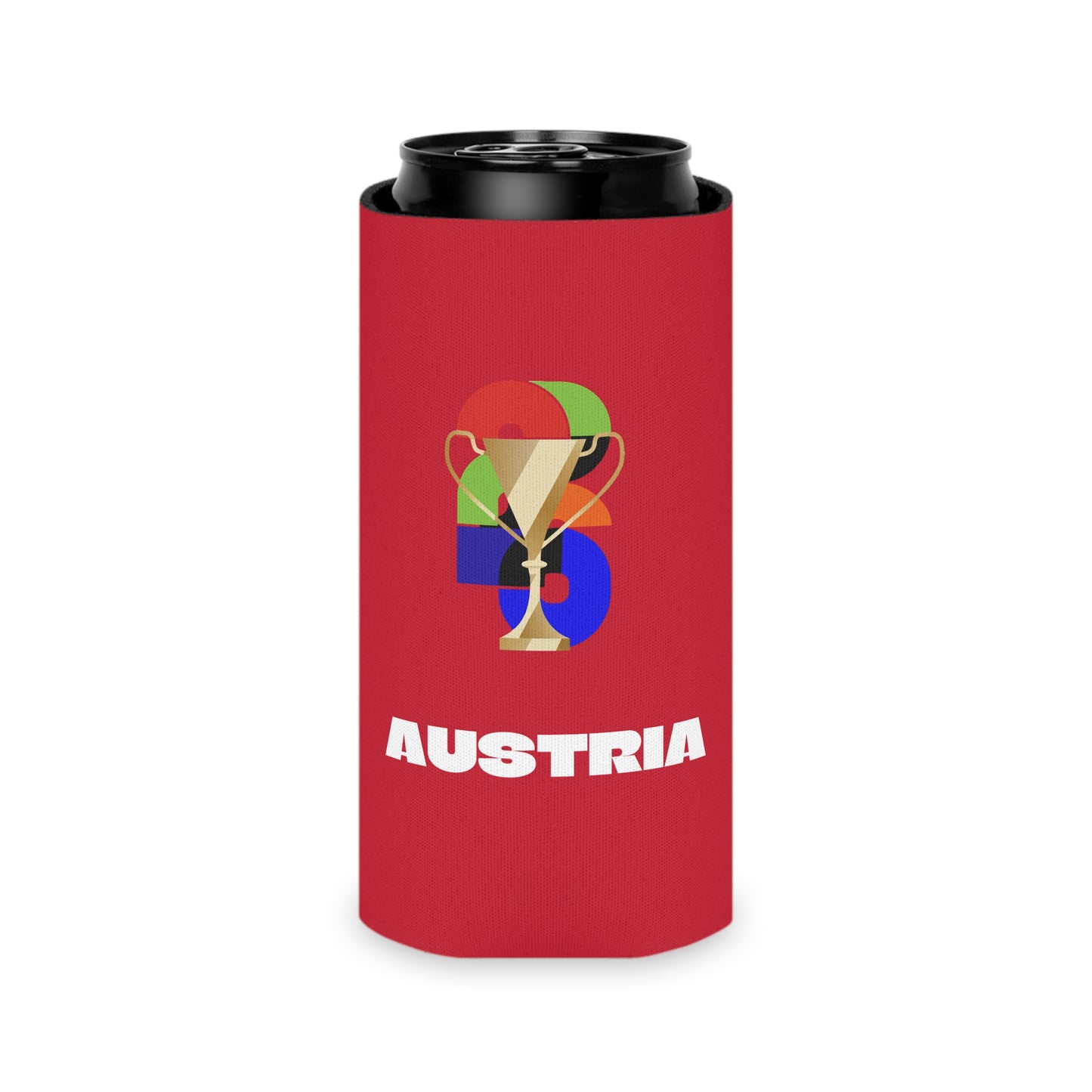 Austria Soccer Can Cooler - Austria Football Fan Koozie for Game Day (2026)