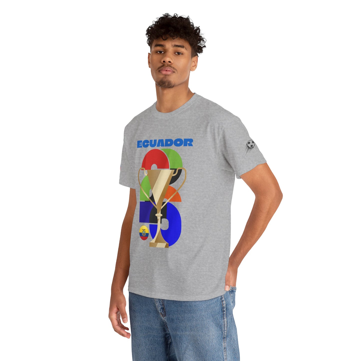 Ecuador Football T-Shirt - Unisex Ecuador Soccer Fan Tee with Flag (2026)