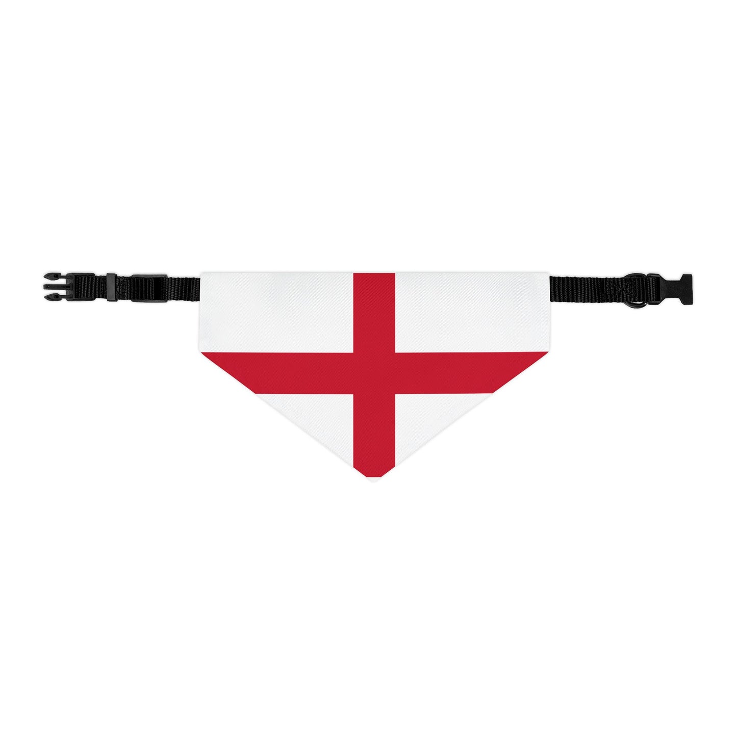 England Soccer Dog Bandana — English Flag Snap-On Pet Bandana, Fan Gear