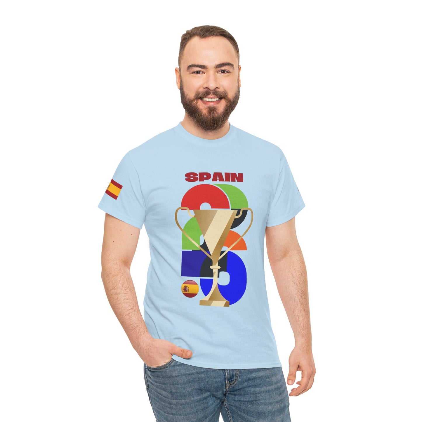 Spain Football T-Shirt - Unisex Spain Soccer Fan Tee with Flag (2026)