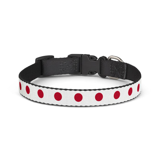 Japan Soccer Dog Collar — Japanese Flag Grid Clip-On Pet Collar, Fan Gear