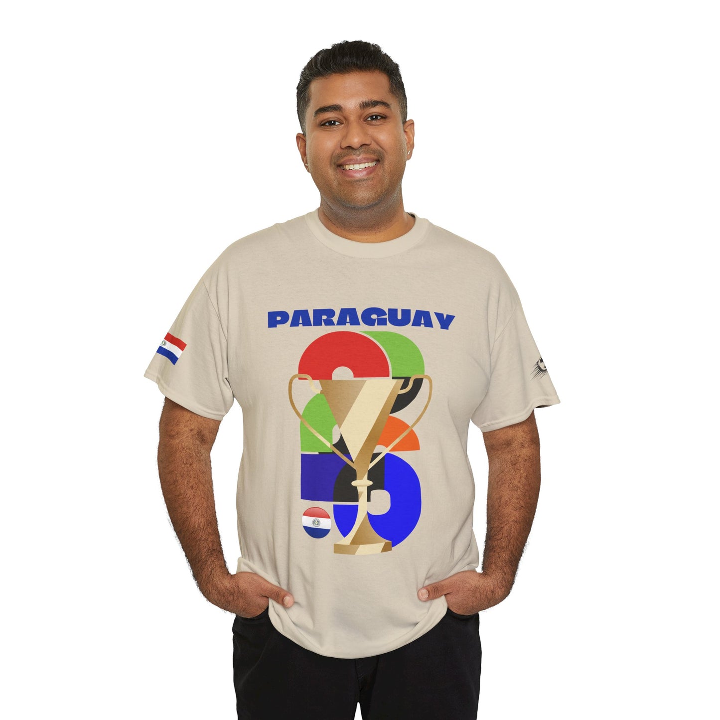 Paraguay Football T-Shirt - Unisex Paraguay Soccer Fan Tee with Flag (2026)