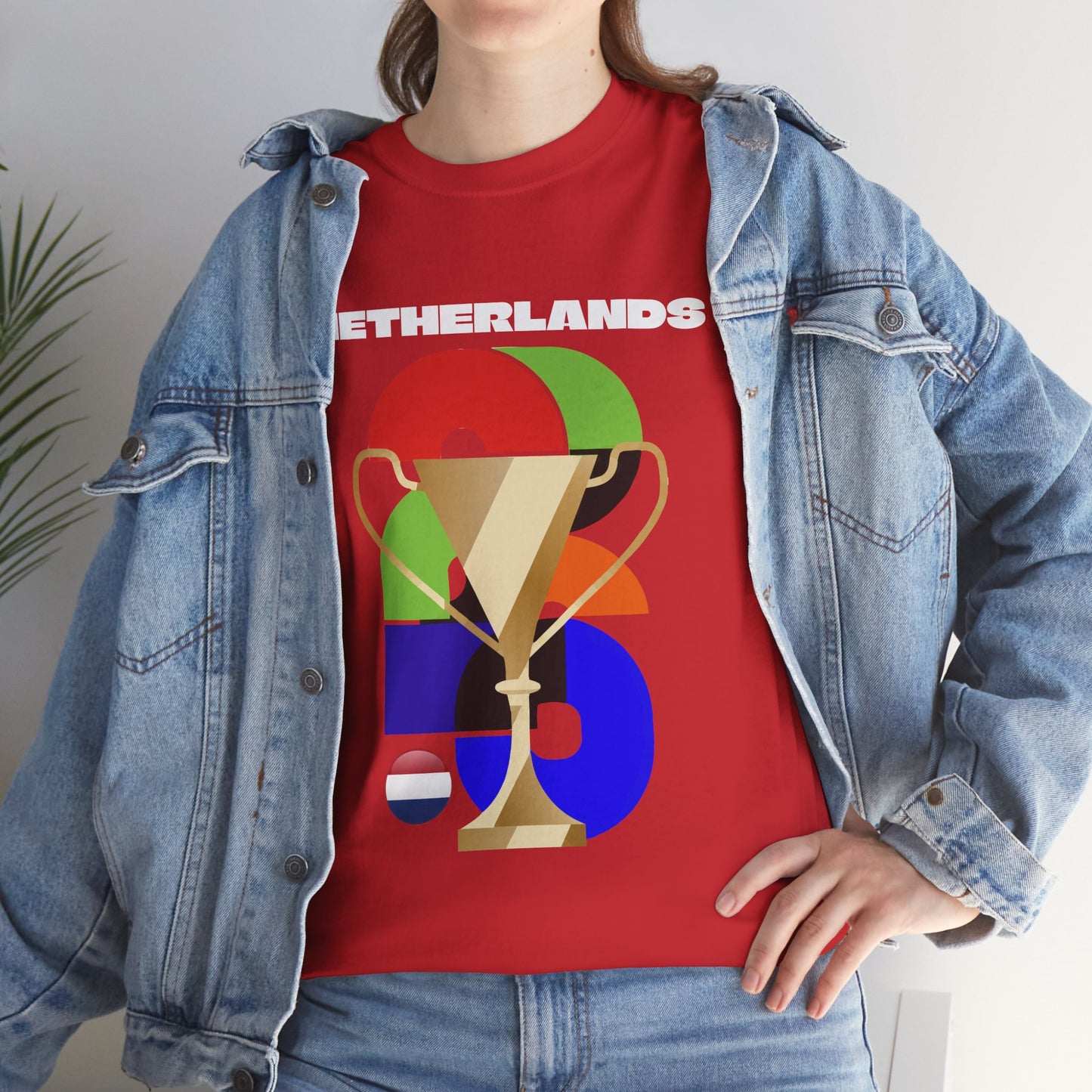 Netherlands Football T-Shirt - Unisex Netherlands Soccer Fan Tee with Flag (2026)