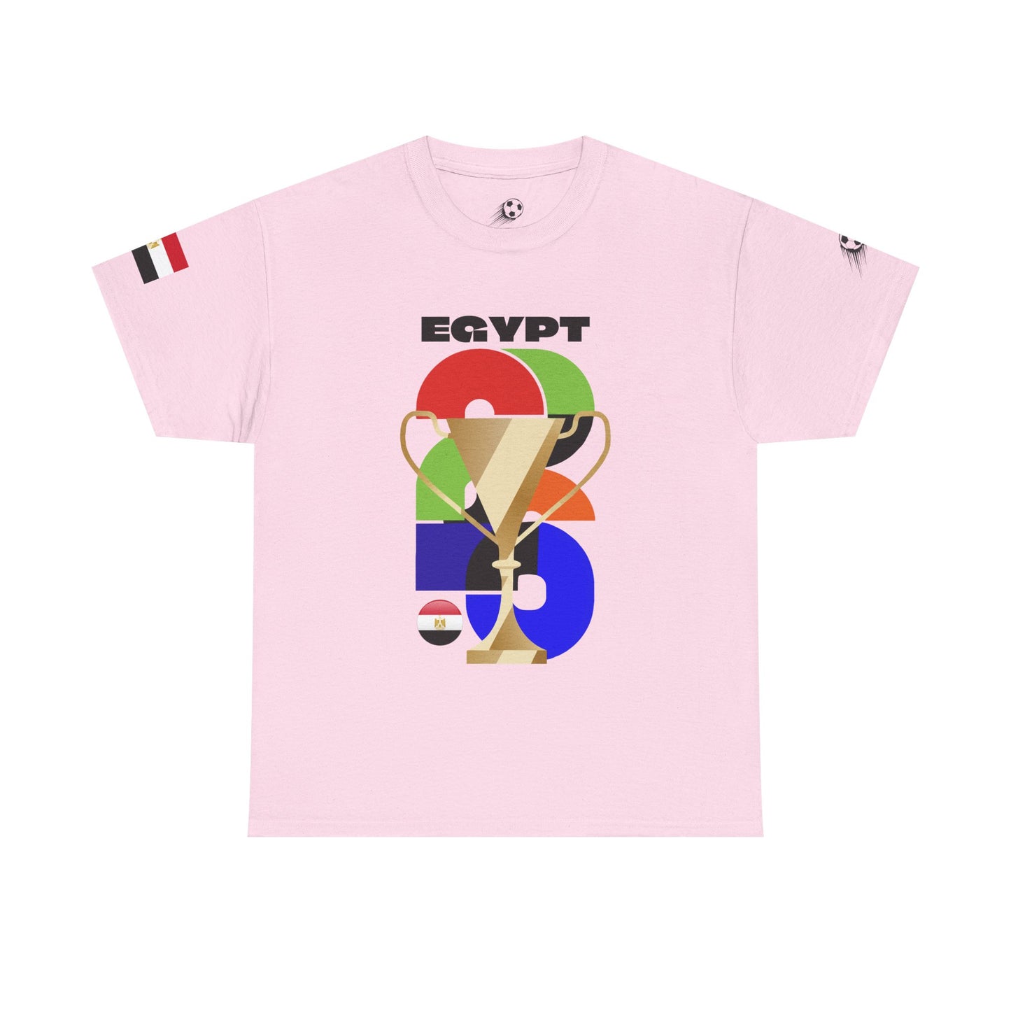 Egypt Football T-Shirt - Unisex Egypt Soccer Fan Tee with Flag (2026)