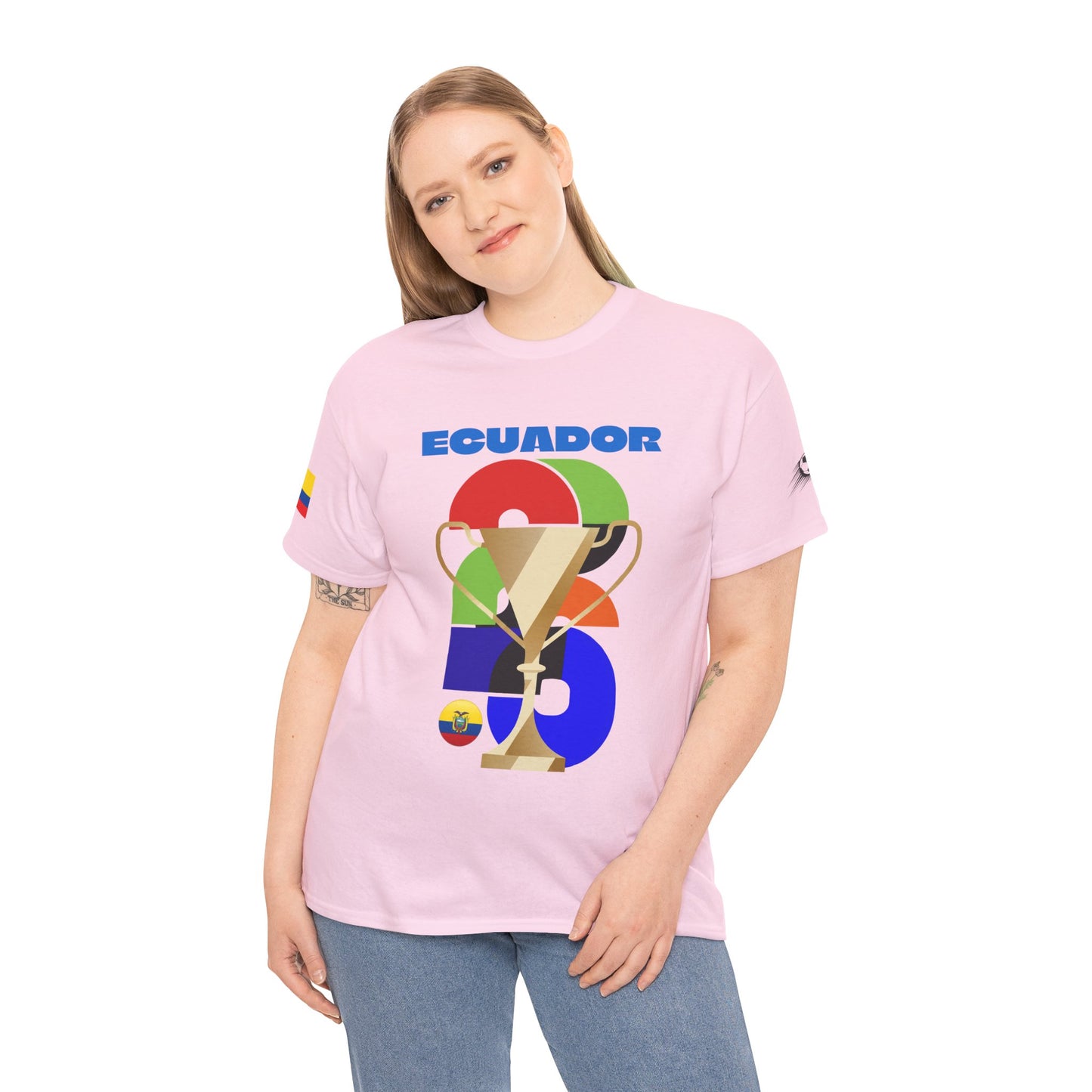 Ecuador Football T-Shirt - Unisex Ecuador Soccer Fan Tee with Flag (2026)