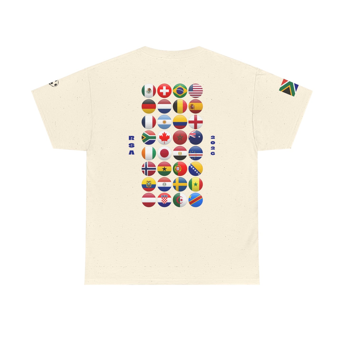 South Africa Football T-Shirt - Unisex South Africa Soccer Fan Tee with Flag (2026)