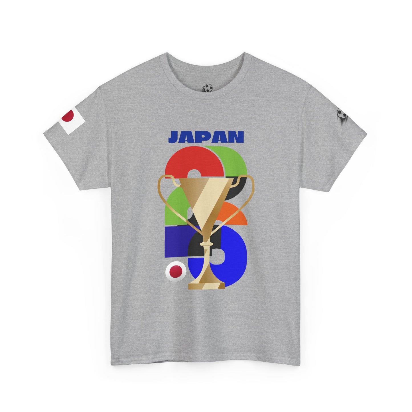 Japan Football T-Shirt - Unisex Japan Soccer Fan Tee with Flag (2026)