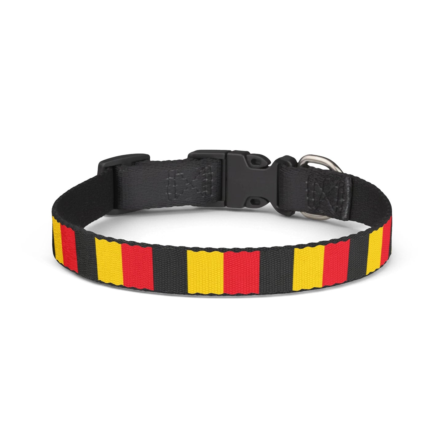 Belgium Soccer Dog Collar — Belgian Flag Grid Clip-On Pet Collar, Fan Gear