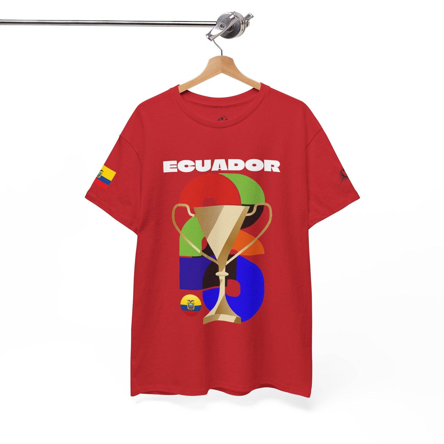 Ecuador Football T-Shirt - Unisex Ecuador Soccer Fan Tee with Flag (2026)