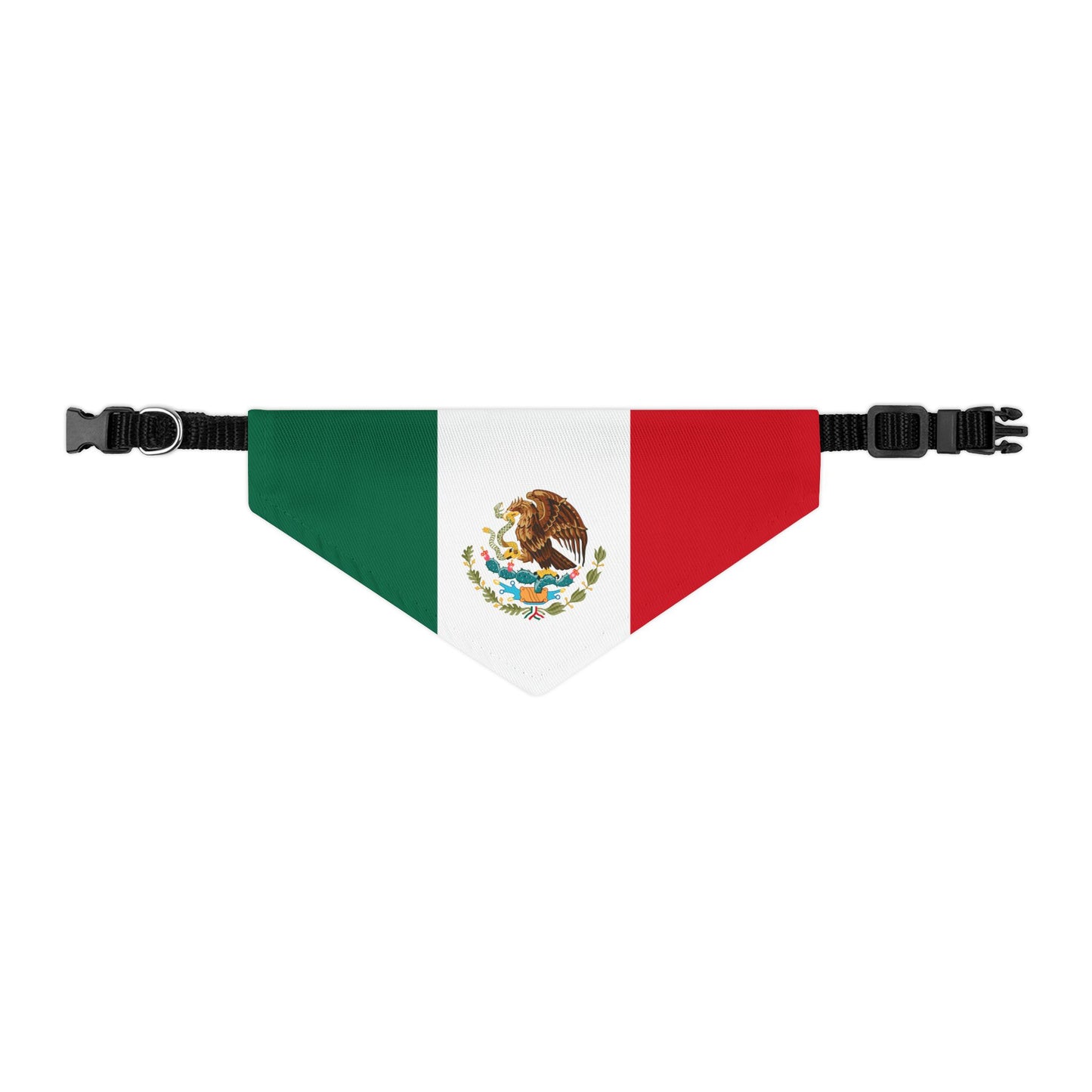 Mexico Soccer Dog Bandana — Mexican Flag Snap-On Pet Bandana, Fan Gear