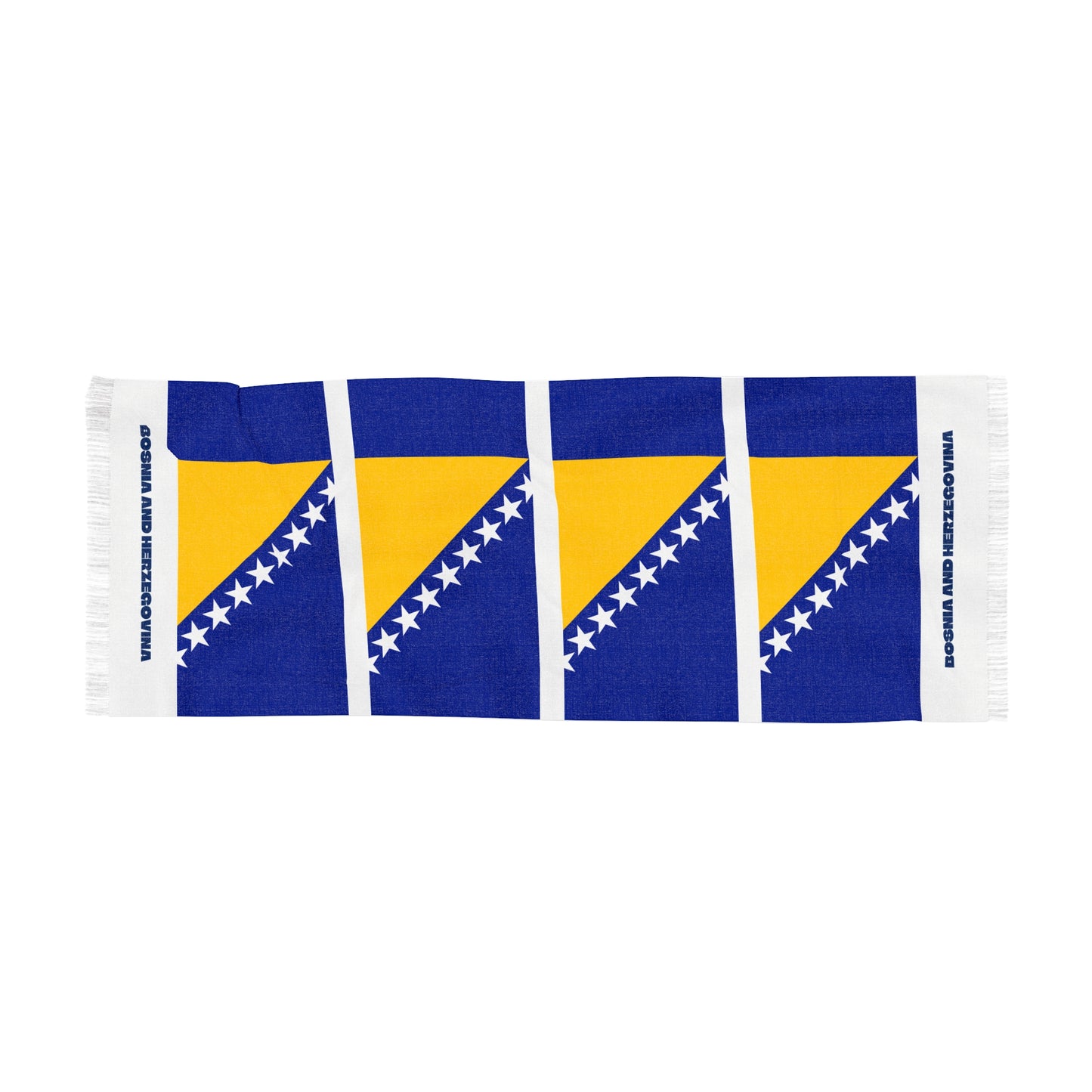 Bosnia and Herzegovina Soccer Scarf - Bosnia and Herzegovina Football Supporter Scarf with Flag (2026)