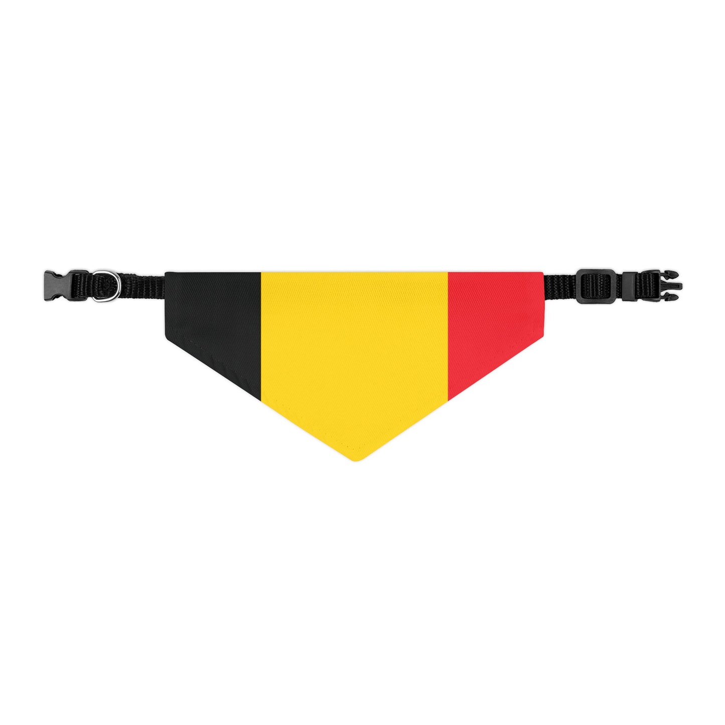 Belgium Soccer Dog Bandana — Belgian Flag Snap-On Pet Bandana, Fan Gear