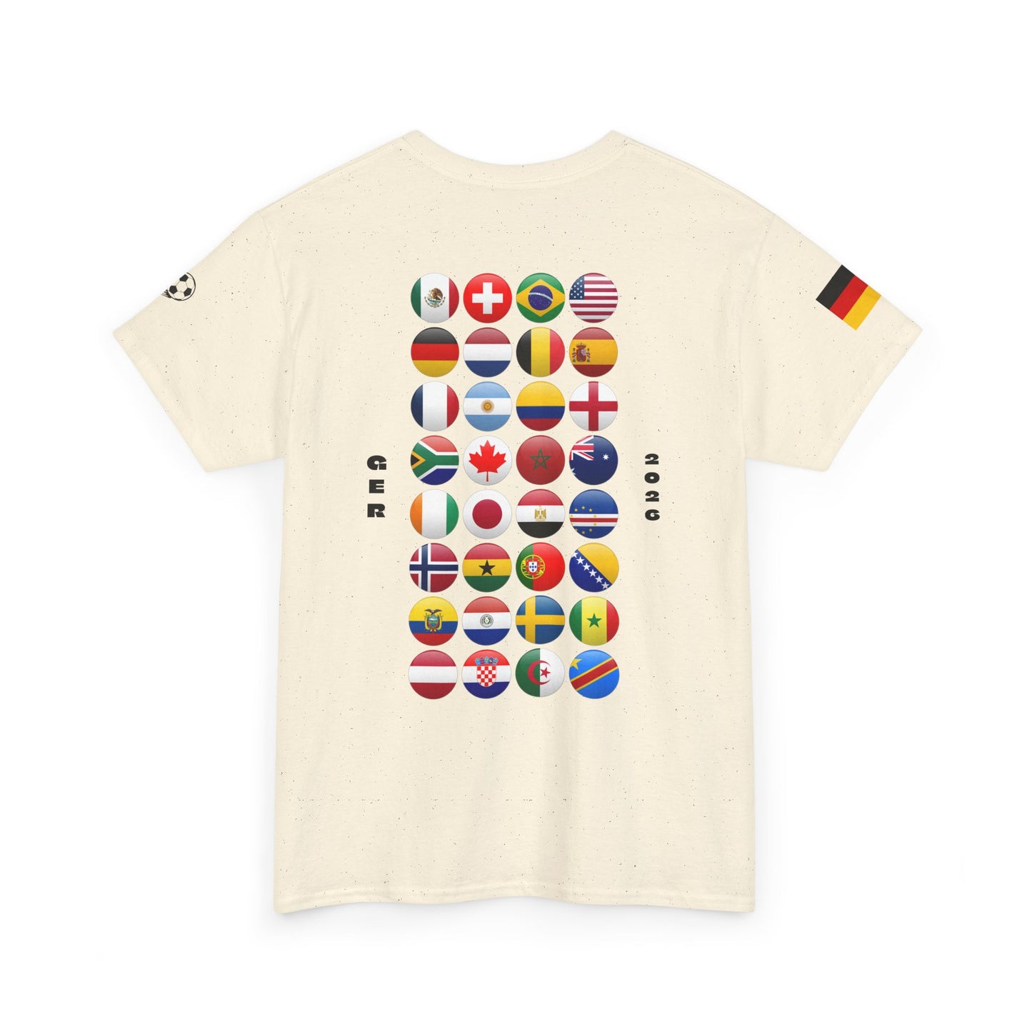 Germany Football T-Shirt - Unisex Germany Soccer Fan Tee with Flag (2026)