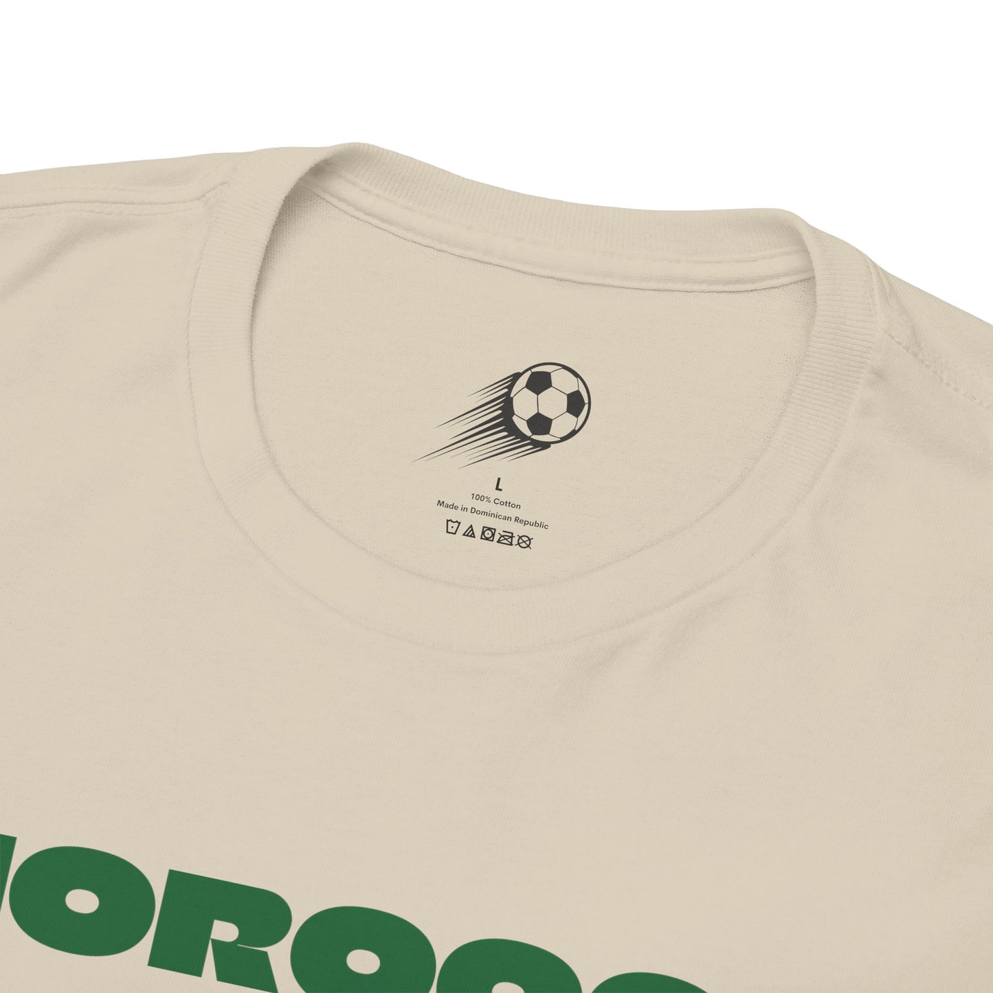Morocco Football T-Shirt - Unisex Morocco Soccer Fan Tee with Flag (2026)