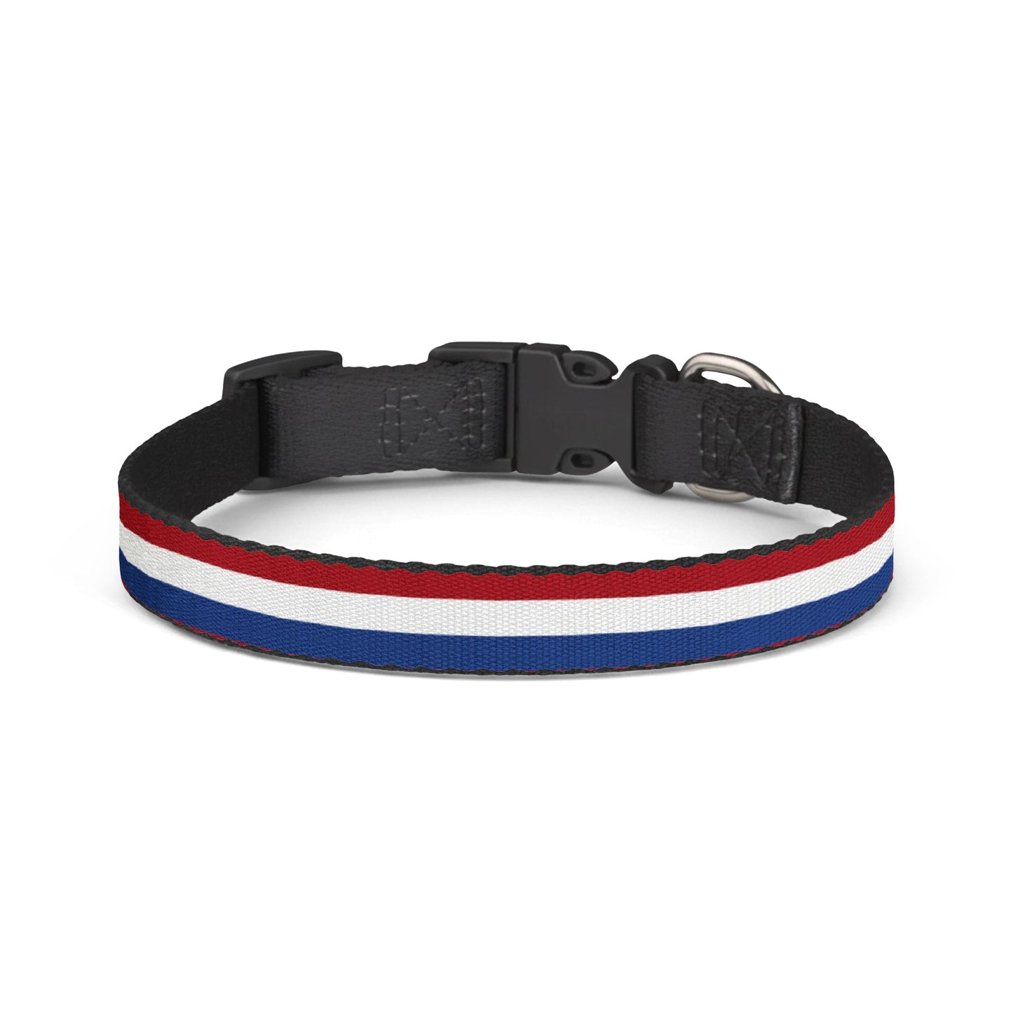 Netherlands Soccer Dog Collar — Dutch Flag Grid Clip-On Pet Collar, Fan Gear