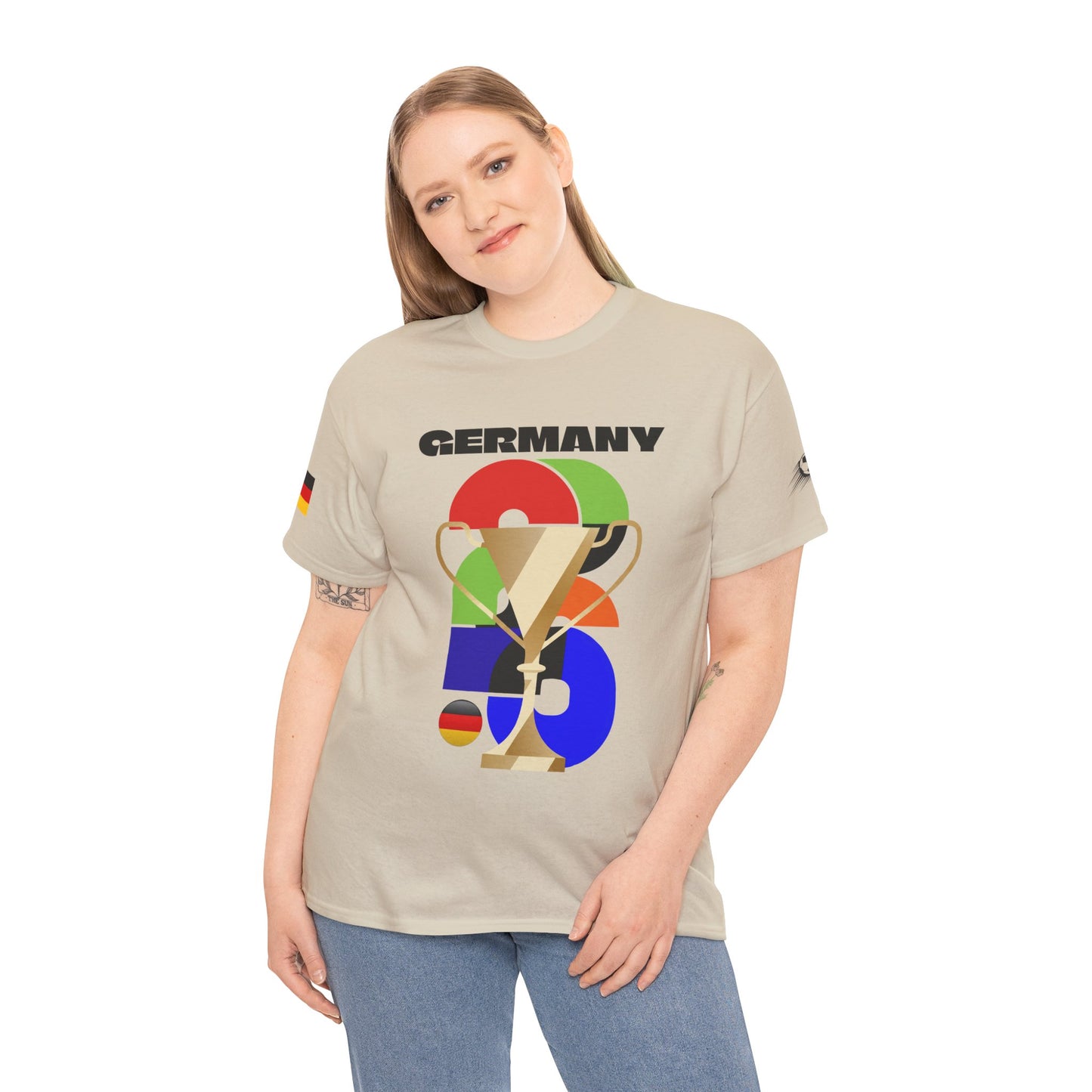 Germany Football T-Shirt - Unisex Germany Soccer Fan Tee with Flag (2026)