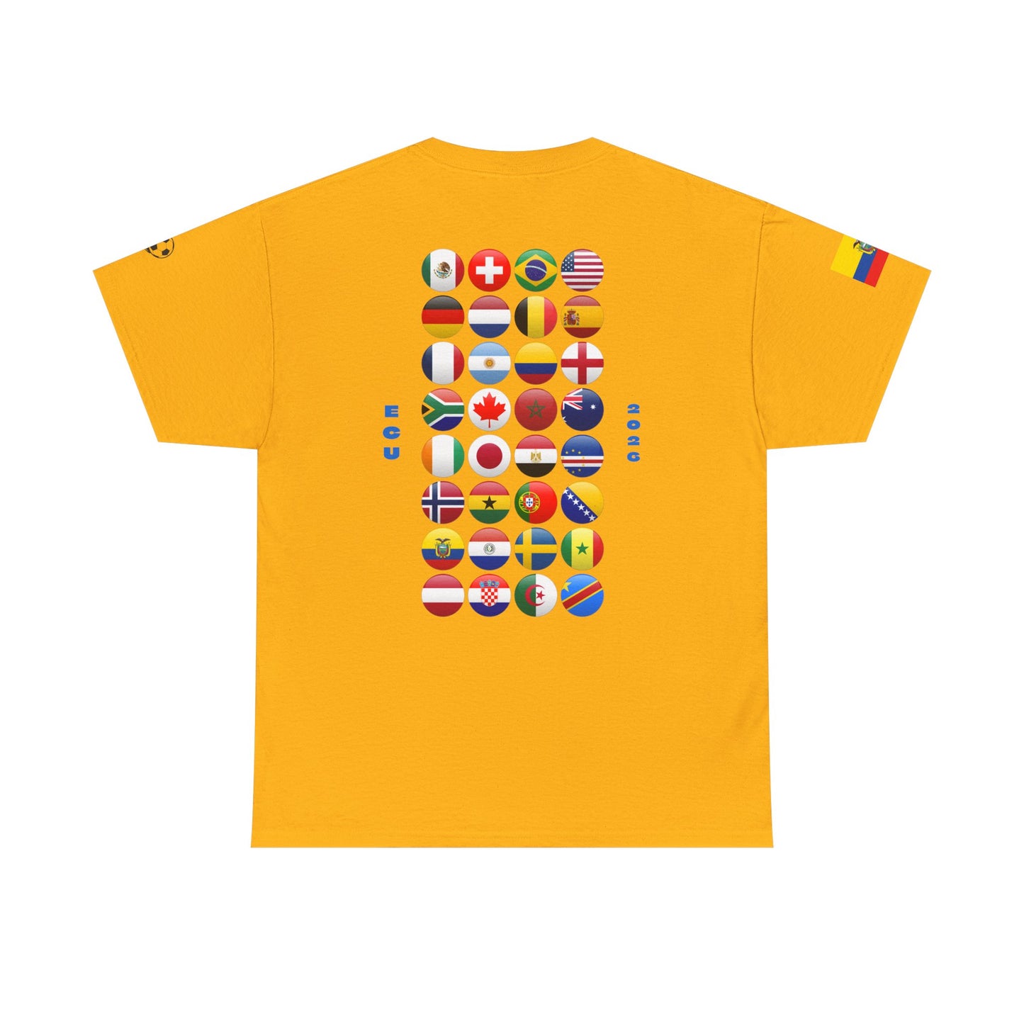 Ecuador Football T-Shirt - Unisex Ecuador Soccer Fan Tee with Flag (2026)