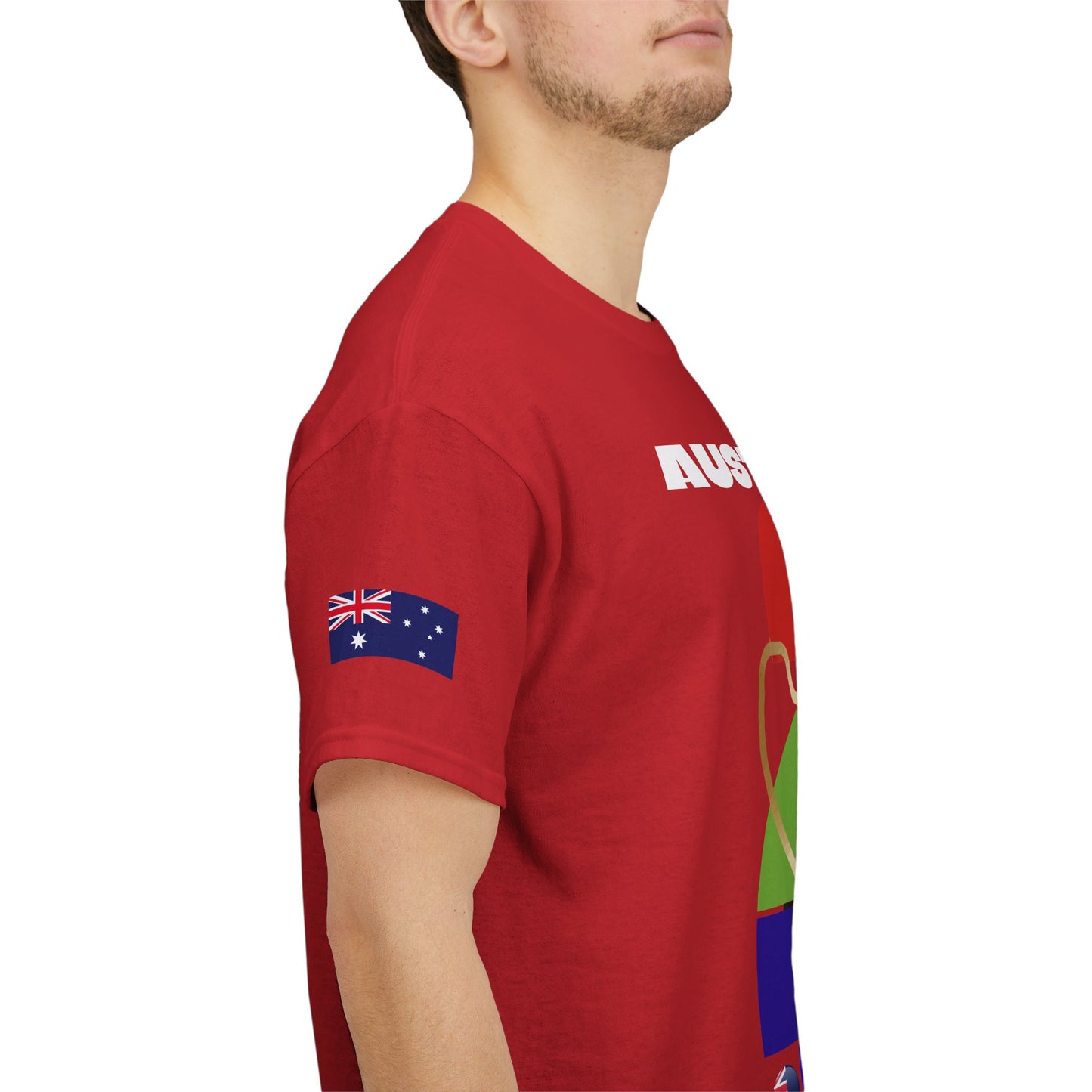 Australia Football T-Shirt - Unisex Australia Soccer Fan Tee with Flag (2026)